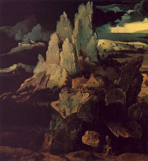 Saint Jerome in a Rocky Landscape